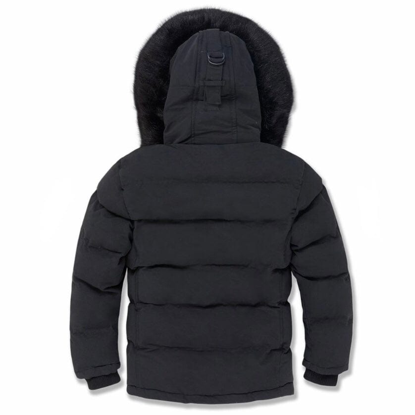 Kids Jordan Craig Bismarck Fur Lined Parka Jacket (Black) 91537K