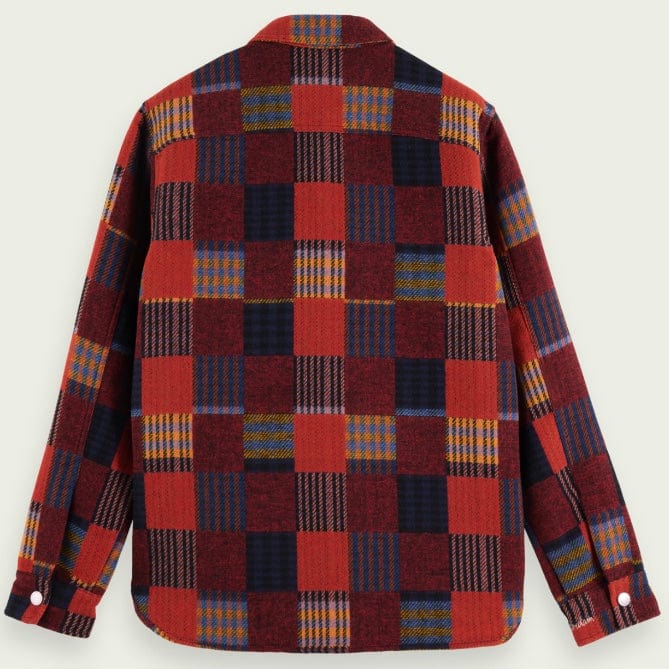 Scotch & Soda Patched Check Jacquard Overshirt (Combo A) 169160