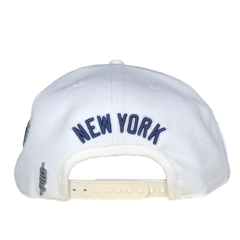 New York Yankees Retro Classic Wool Snapback Hat (Eggshell)