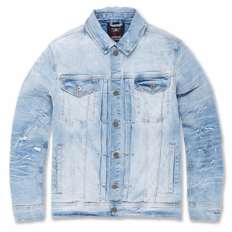 Jordan Craig Bayside Denim Trucker Jacket (Sky Blue) JJ350R