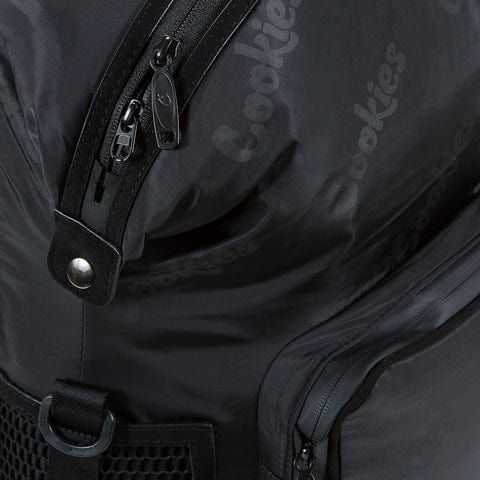 Cookies Luxe Satin Backpack Repeated Logo (Black)
