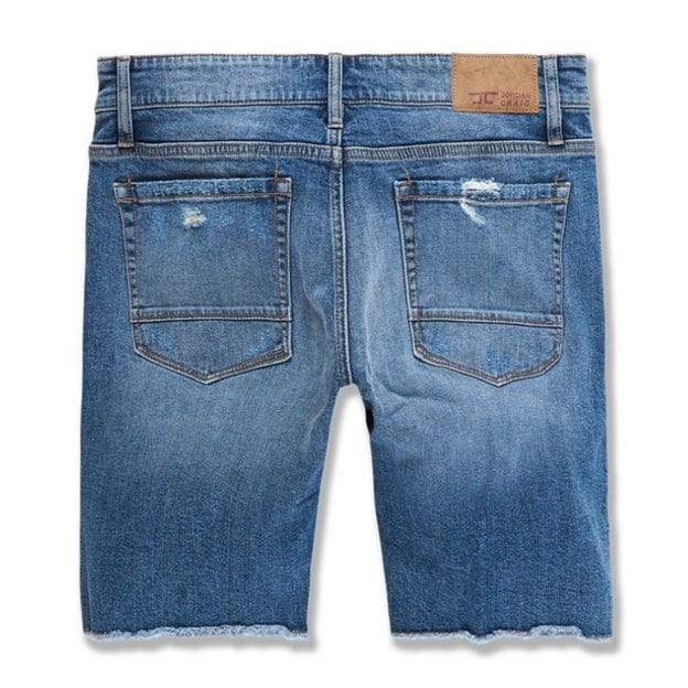 Jordan Craig Abyss Retro Denim Shorts (Medium Blue) - J3170S