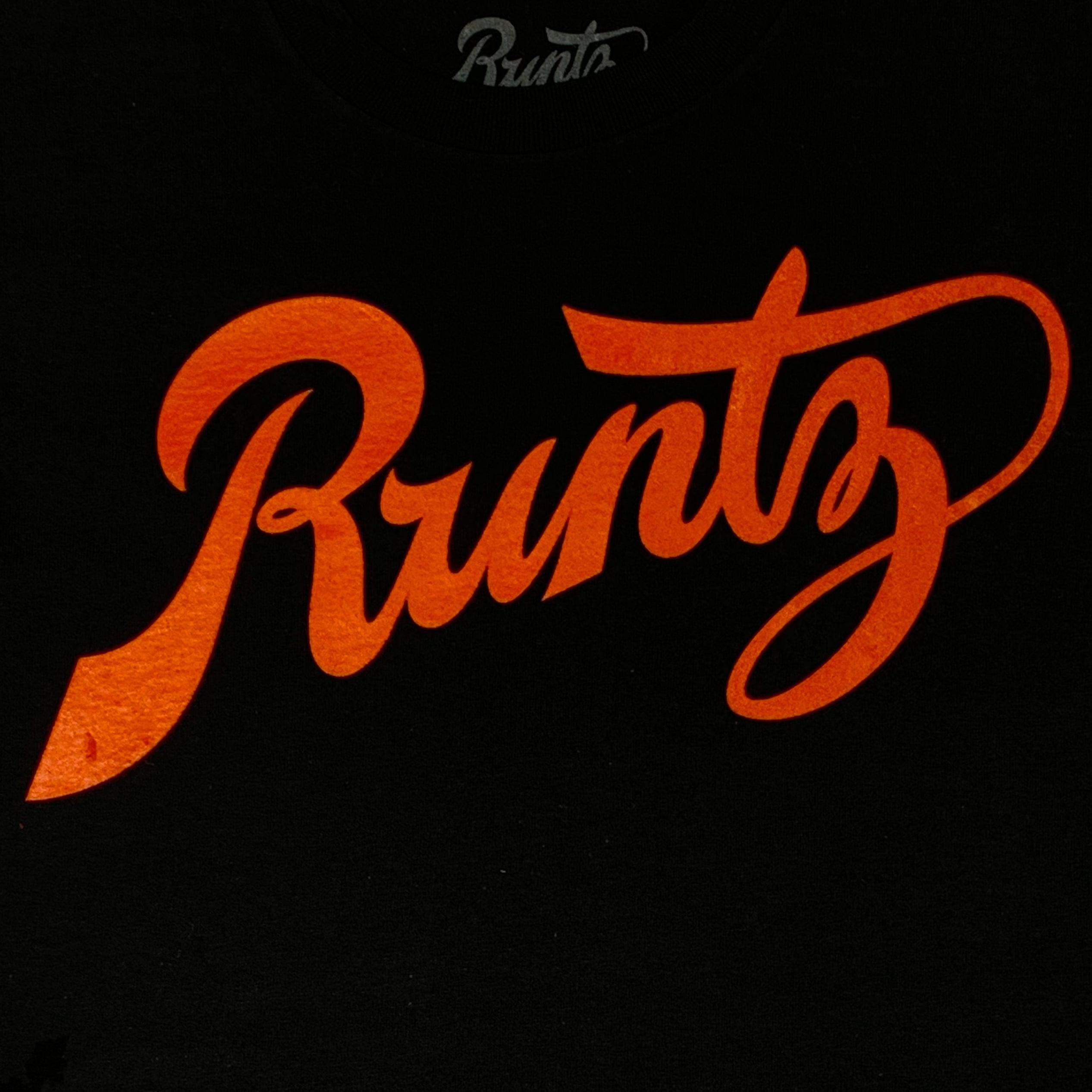 Runtz Script Sneaks Tee (Black/Orange) 222-40410C-BKO