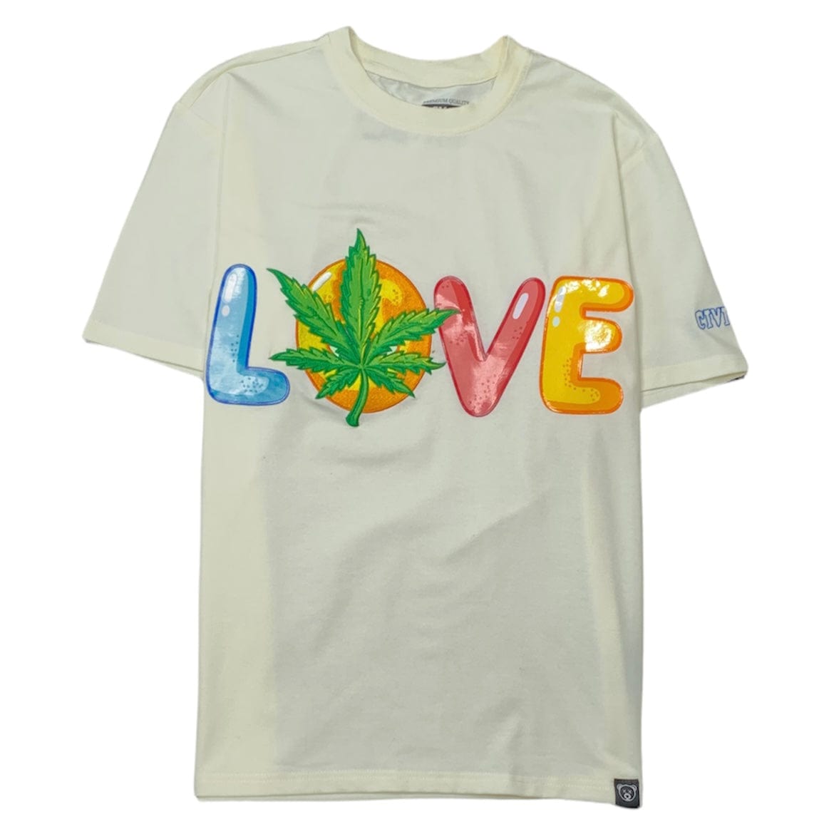 Civilized Love T Shirt & Short Set (Natural) CV1406-1407