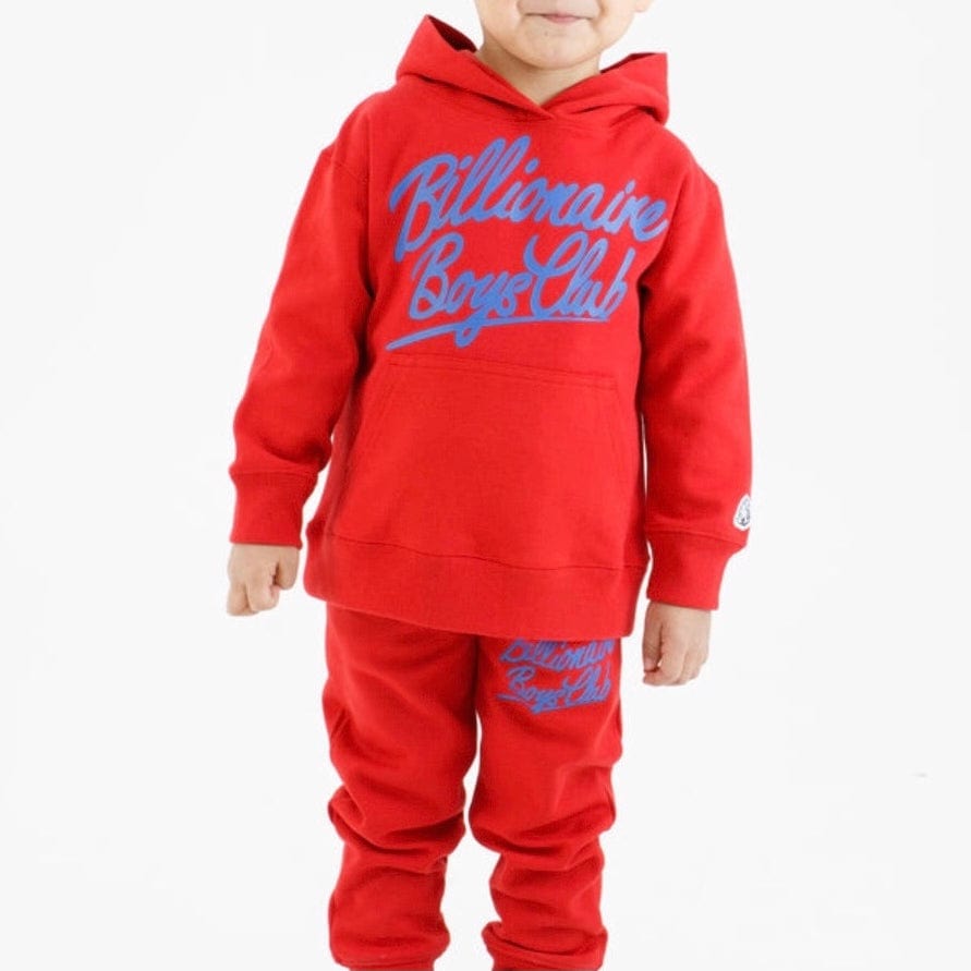 Kids Billionaire Boys Club BB Script Hoodie (Goji Berry) 823-1300