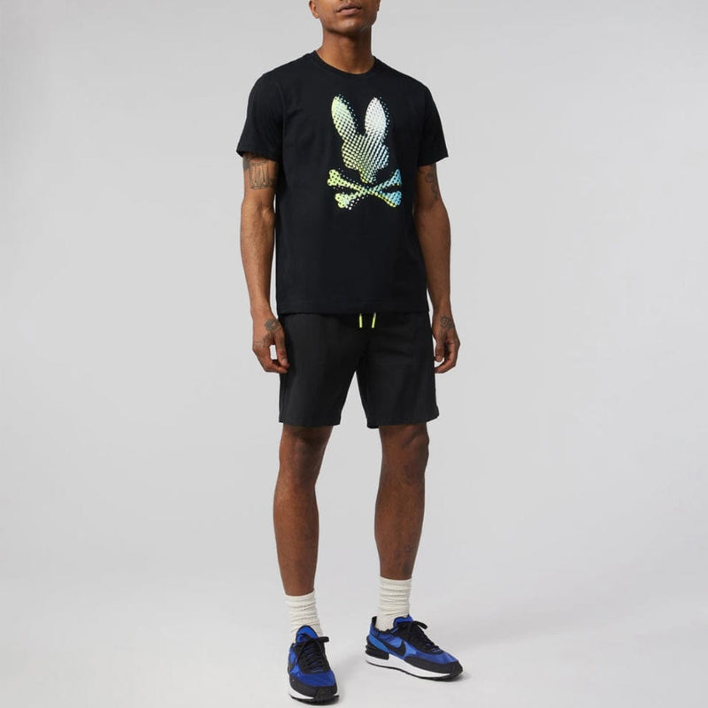 Psycho Bunny Hindes Graphic Tee (Black) B6U409T1PC