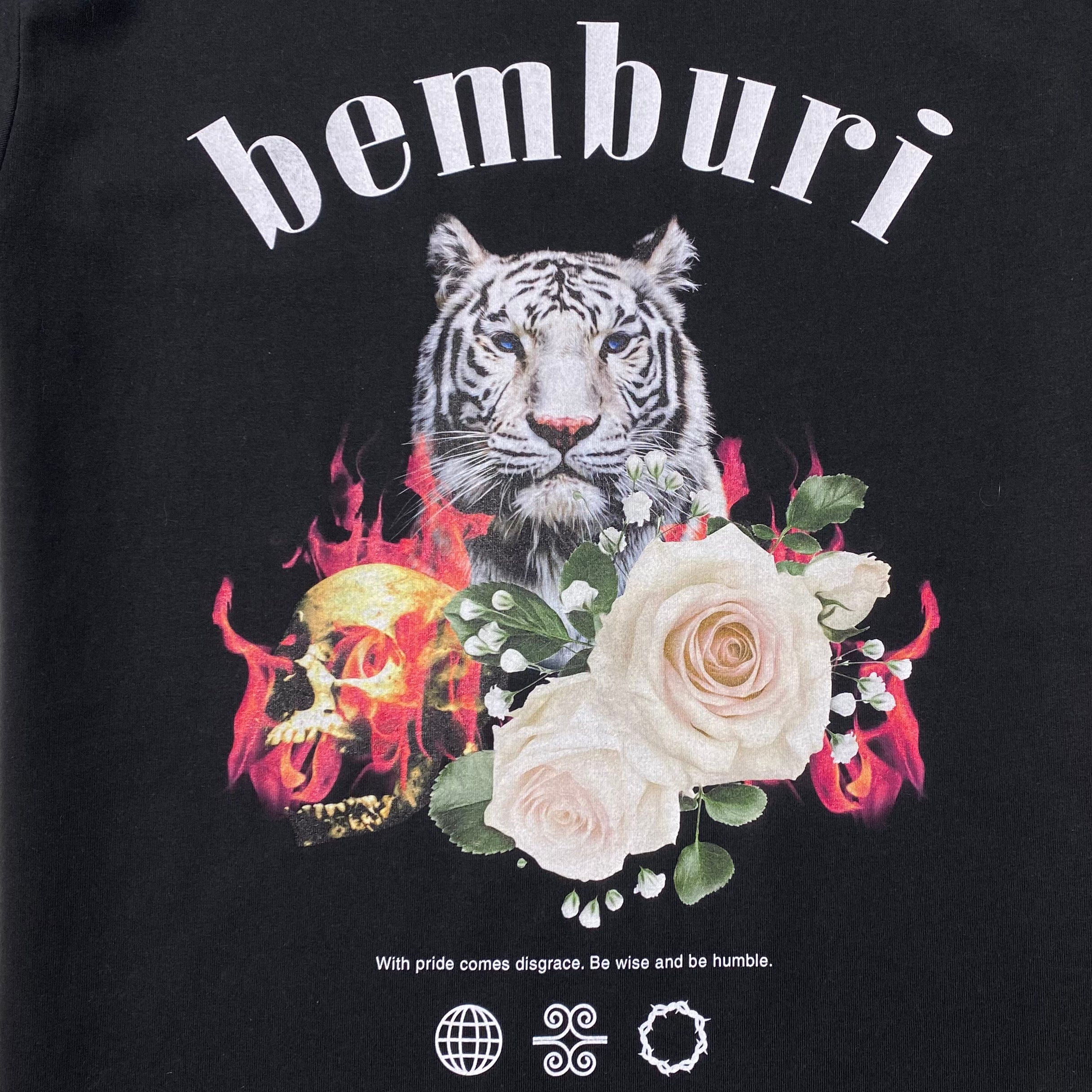 Bemburi White Tiger T Shirt (Black)