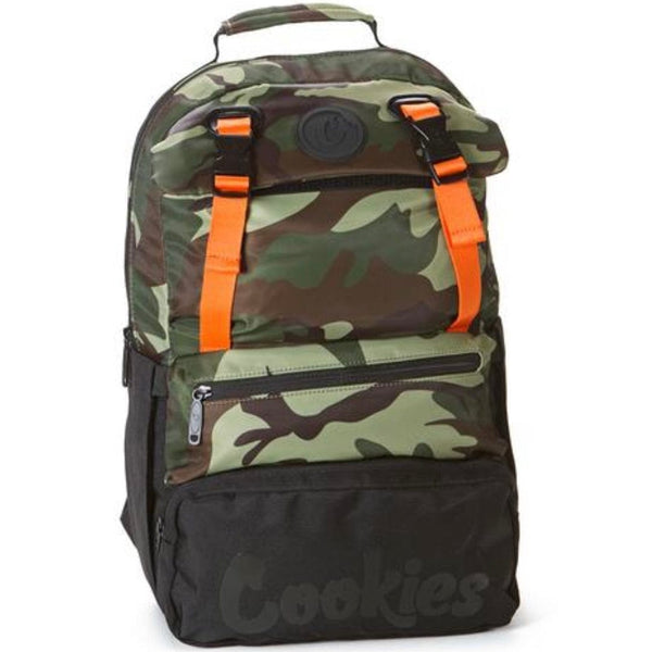 Cookies Parks Utility Sateen Bomber Nylon Backpack (Olive Camo)