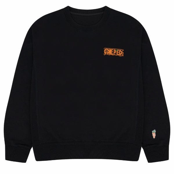 Carrots X One Piece Crewneck Sweatshirt (Black)