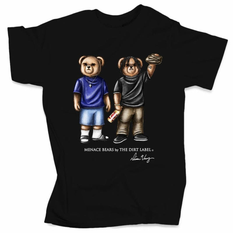 Dirt Label Menace Bears T Shirt (Black)