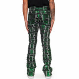 Valabasas Stacked 4444 Jeans (Green Waxed) VLBS2214