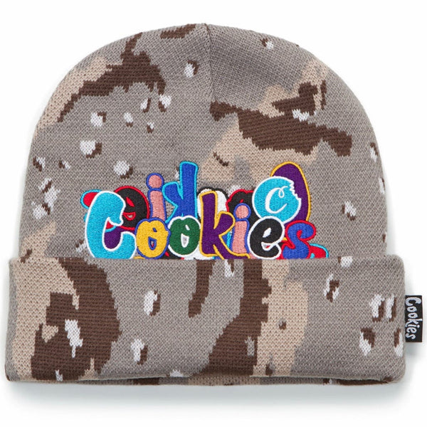 Cookies Infamous Knit Beanie (Brown Camo) 1560X6035