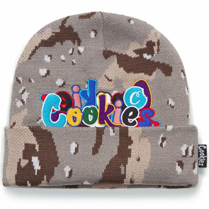 Cookies Infamous Knit Beanie (Brown Camo) 1560X6035 – City Man USA