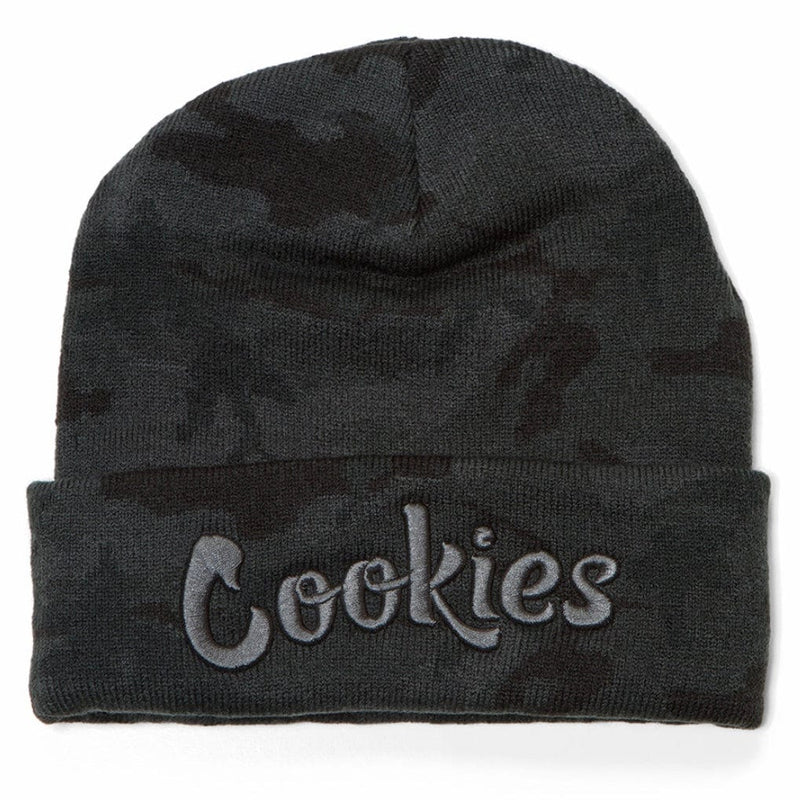 Cookies Knit Beanie Original Mint (Black Camo/Charcoal)