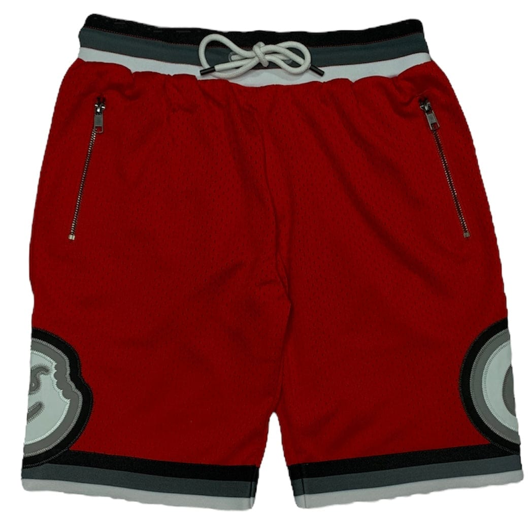 Cookies Puttin In Work Mesh Zipper Pockets Shorts (Red) 1558B6110