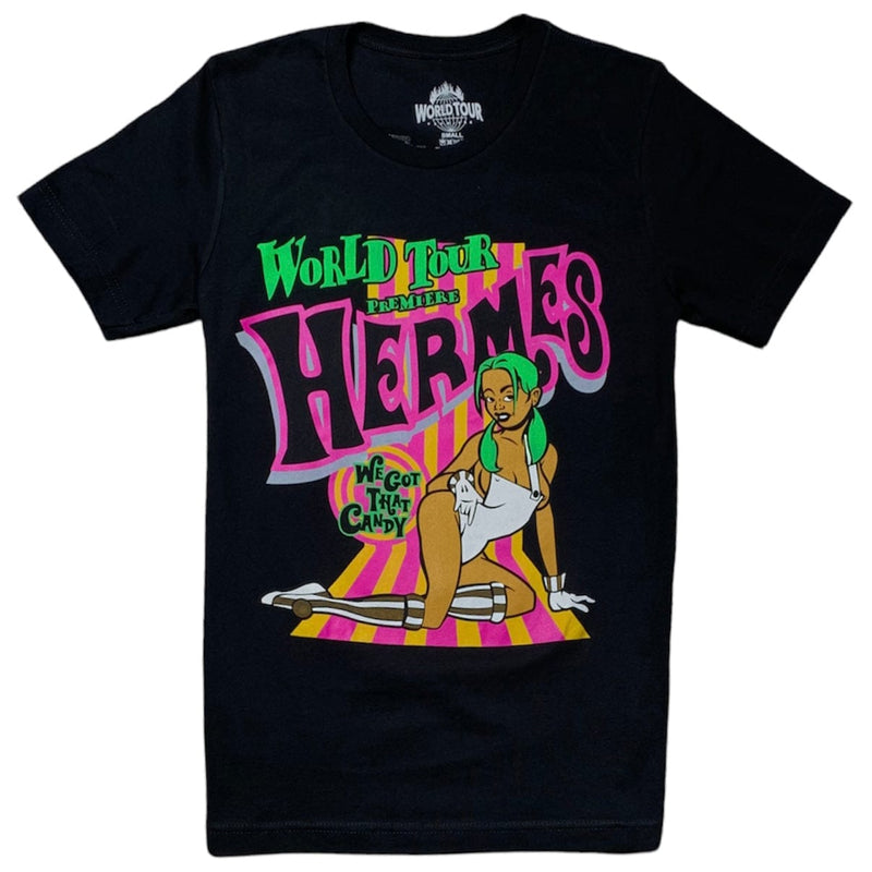 World Tour Hermes Got That Candy Tour T Shirt (Black)