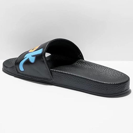 Cookies Original Mint Logo Faux Leather Slides (Black) 1558A6254