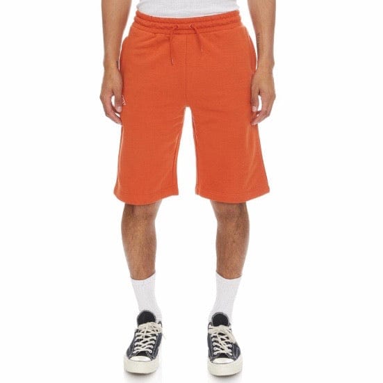 Kappa Logo Fleece Mabok Shorts (Orange)