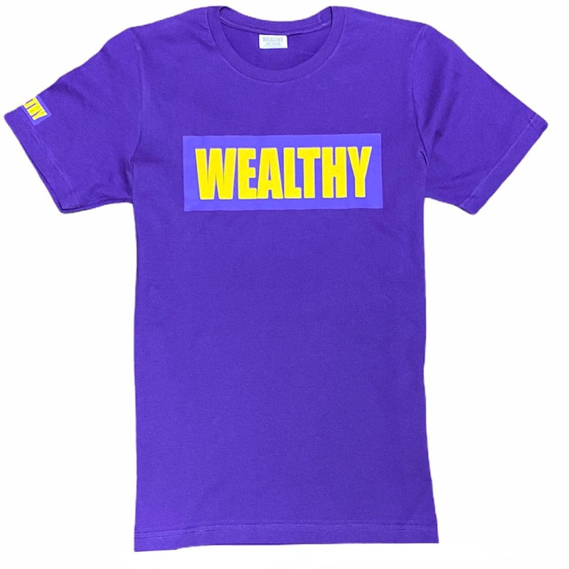 Wealthy T Shirt (Purple/Purple/Gold)