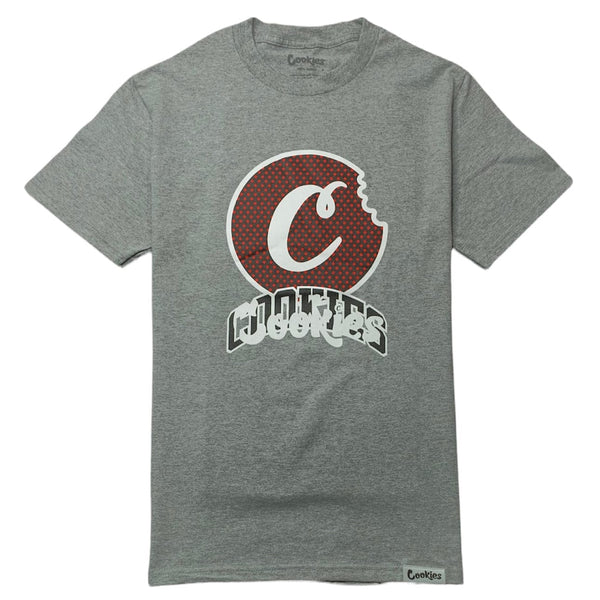 Cookies Loud Pack Logo T Shirt (Heather Grey/Red) 1557T5858