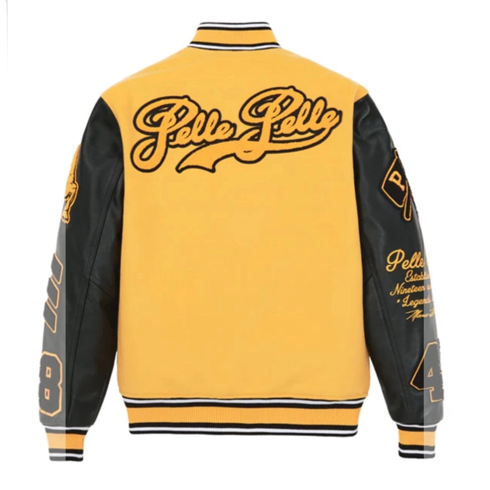 Pelle Pelle Varsity Jacket (Black/Gold) 422-37475