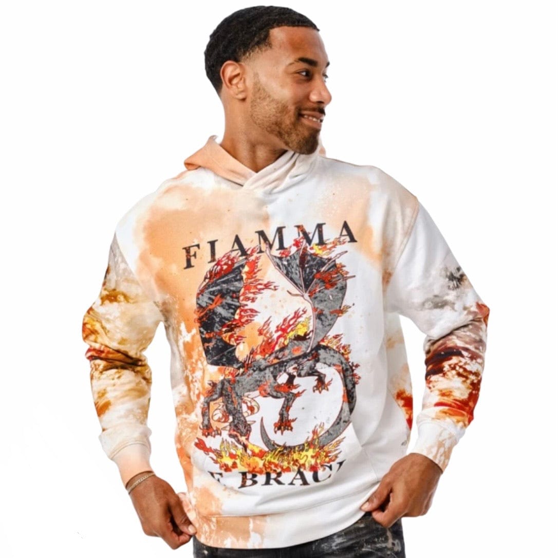 Jordan Craig Fire & Embers Pullover Hoodie (Cream)