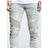 Crysp Skywalker Biker Denim (Blue Paint) CRYSPSP221-102