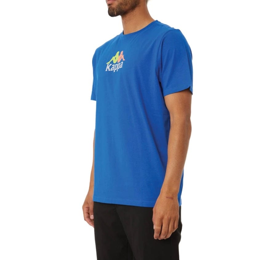 Kappa Authentic Molongio T Shirt (Blue/Green/Orange) 381633W