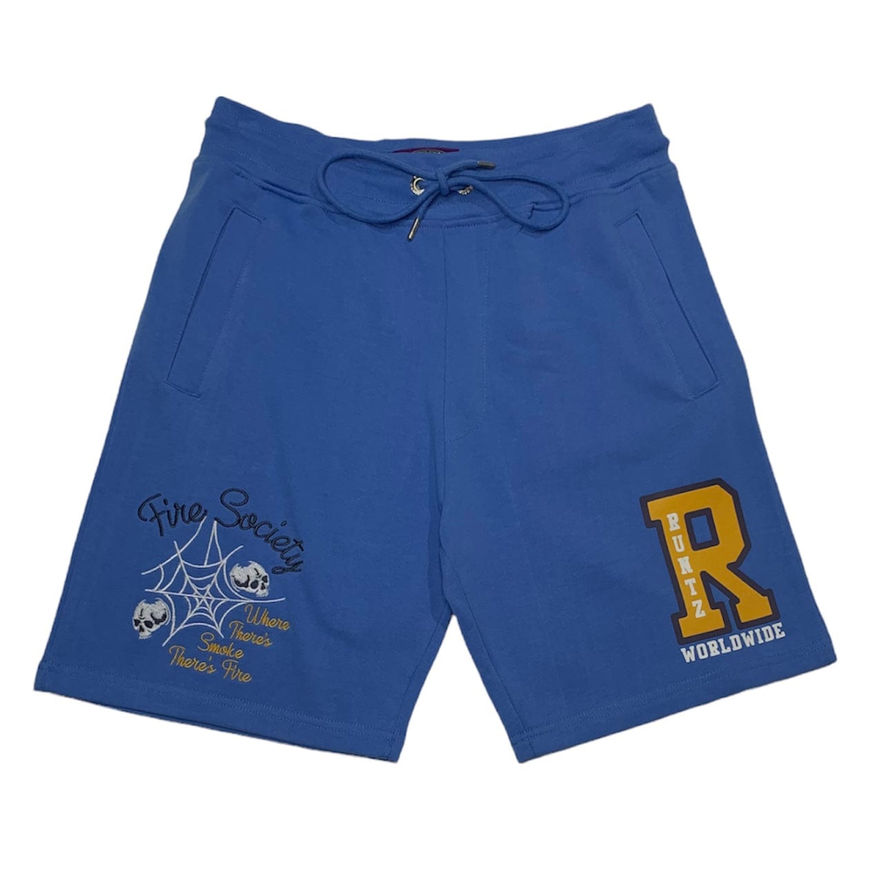 Runtz Fire Society Knit Shorts (Light Blue) 222-36619