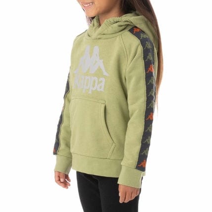 Kids Kappa 222 Banda Hurtado 3 Hoodie (Green Salvia) 311E1TW