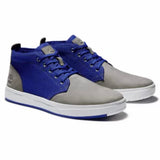 Timberland Davis Square Mixed-Media Chukka Shoes (Grey Nubuck/Blue) A2J7Z030