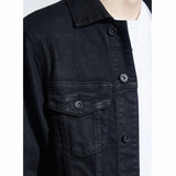 Crysp Bering Distressed Denim Jacket (Black) CRYH19-203