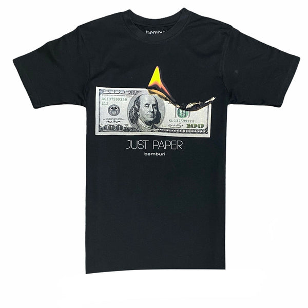 Bemburi Just Paper T Shirt (Black)