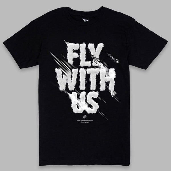 Paper Planes Fly With Us Tee (Black) 200008