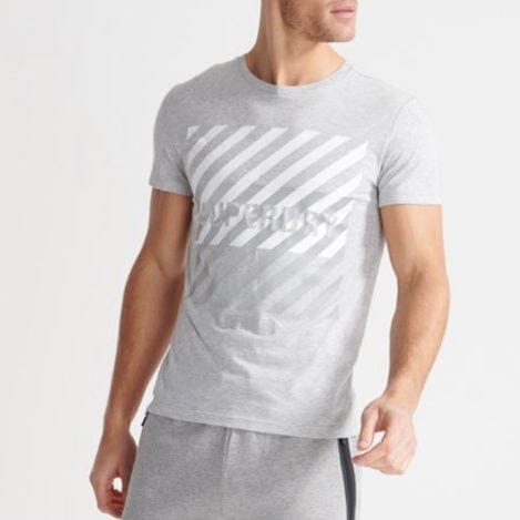 Superdry Training Coresport Graphic Tee (Grey Marl) M310184A