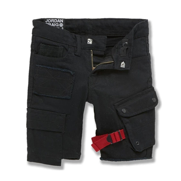 Boys Travis Cargo Shorts (Black) 4399B