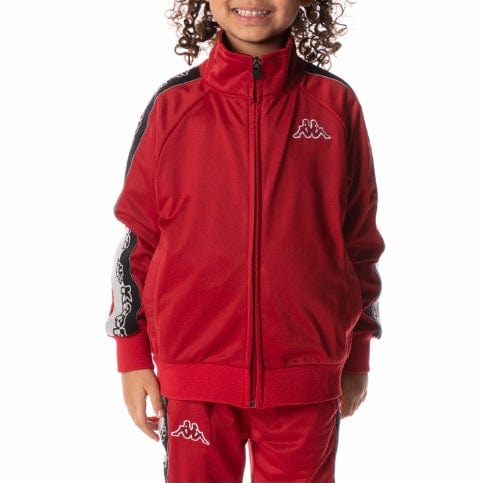 Kids Kappa Logo Tape Dartem Track Jacket (Red) 35184SW