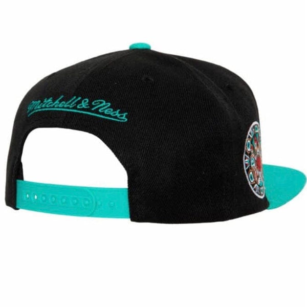 Mitchell & Ness NBA Vancouver Grizzlies Side Core 2.0 Snapback (Black/Teal)