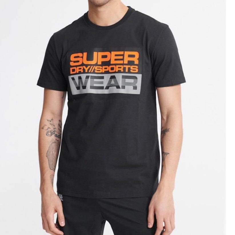 Superdry Streetsport Graphic T Shirt Black