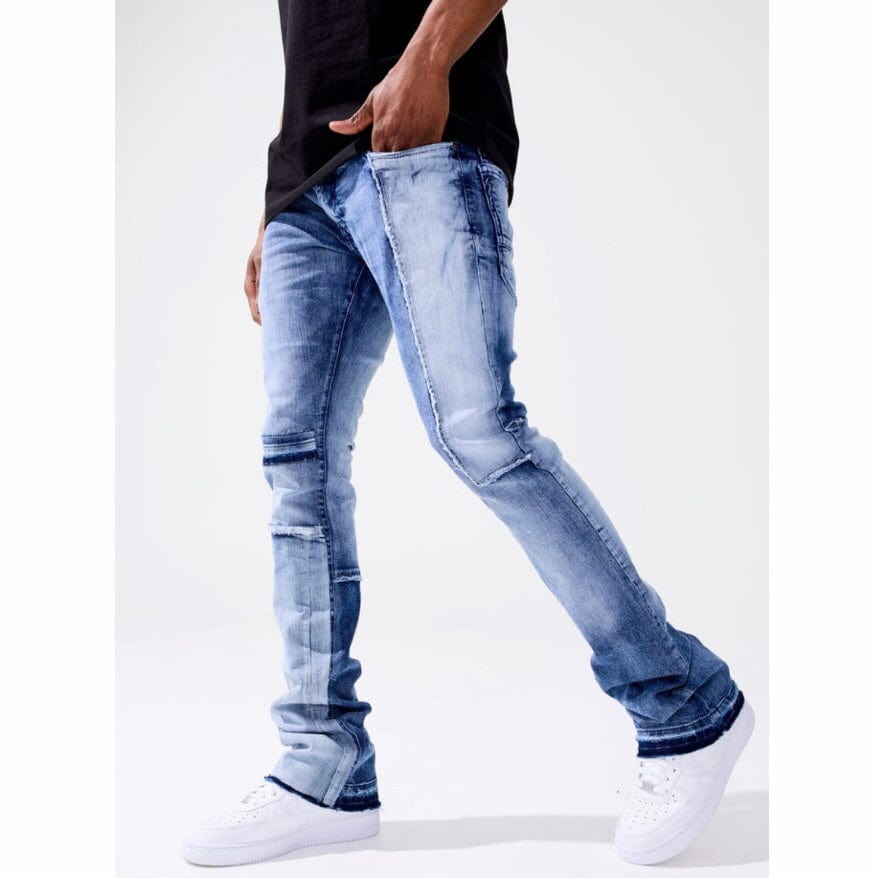 Jordan Craig Martin Stacked Patchwork Denim (Iced White) JTF202