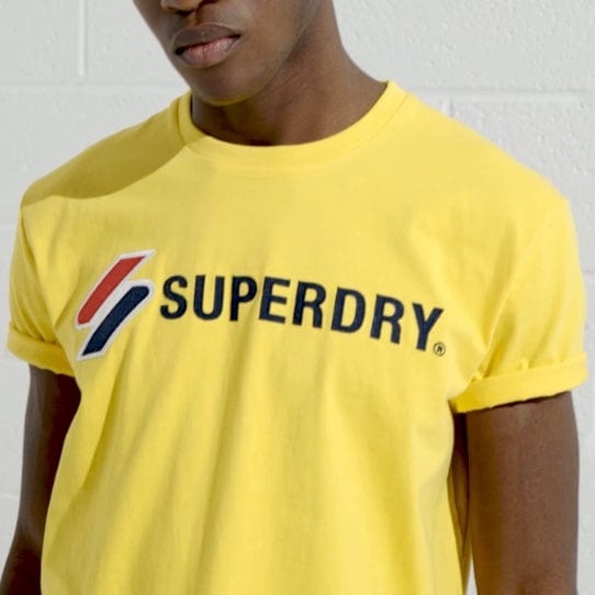 Superdry Sportstyle Applique Tee (Nautical Yellow) M1010971A