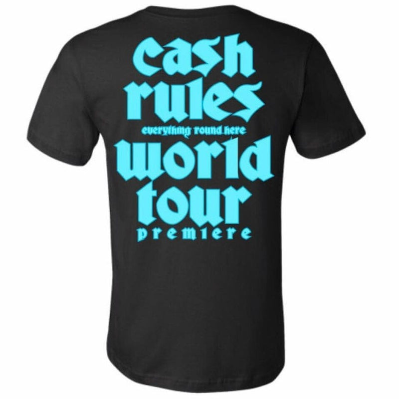 World Tour Cash Rules Everything Tour T Shirt (Black)