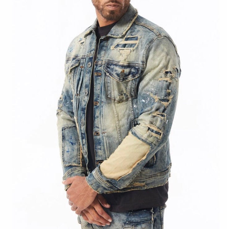 Jordan Craig Washington Heights Denim Trucker Jacket (Desert Storm) 91557