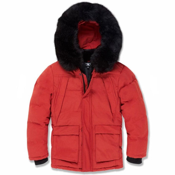 Boys fur sale lined parka