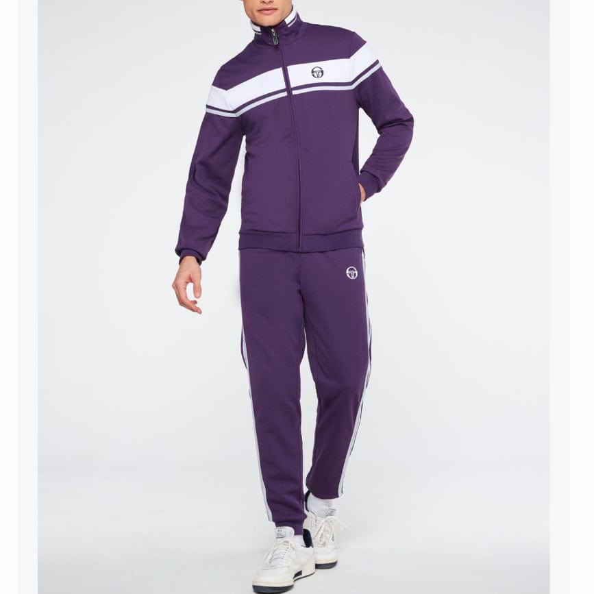 Sergio Tacchini Damarindo Tracksuit (Blackberry Cordial/White/Qiet Gray)