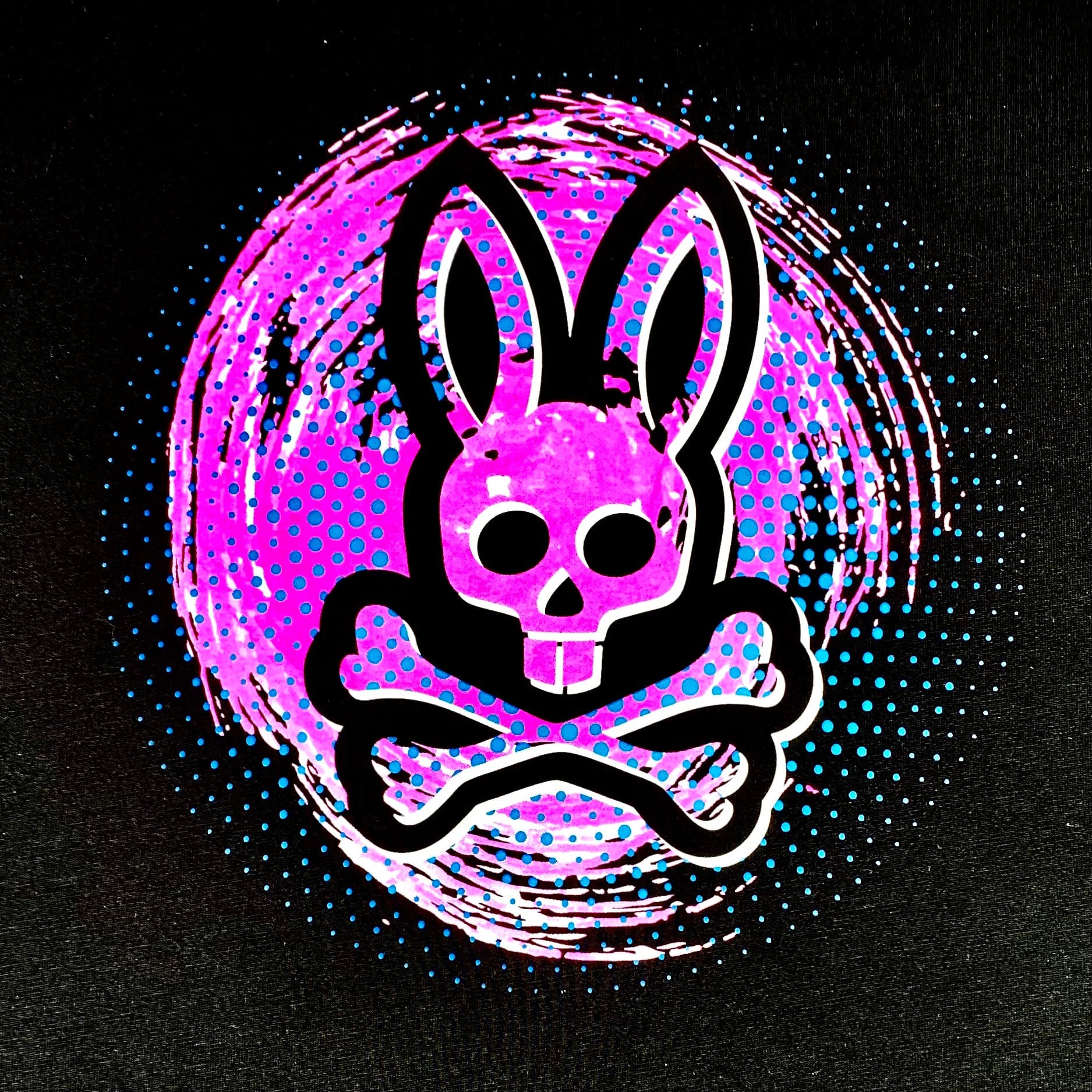 Psycho Bunny Downey T-Shirt (Black) - B6U609N1PC