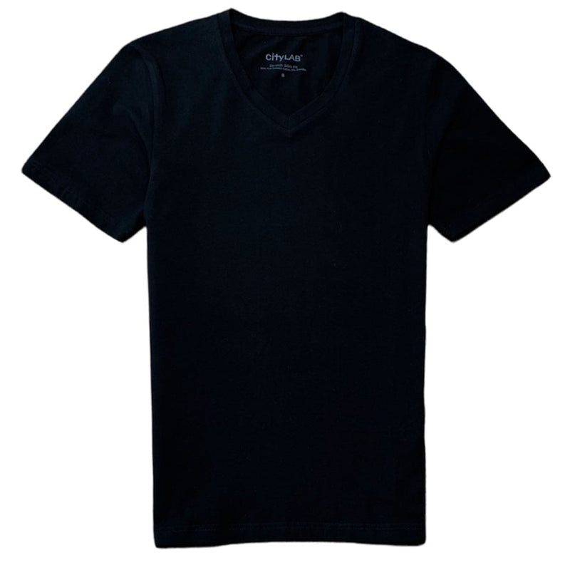 CityLab V-Neck T-Shirt (Black) - V2011SPAN