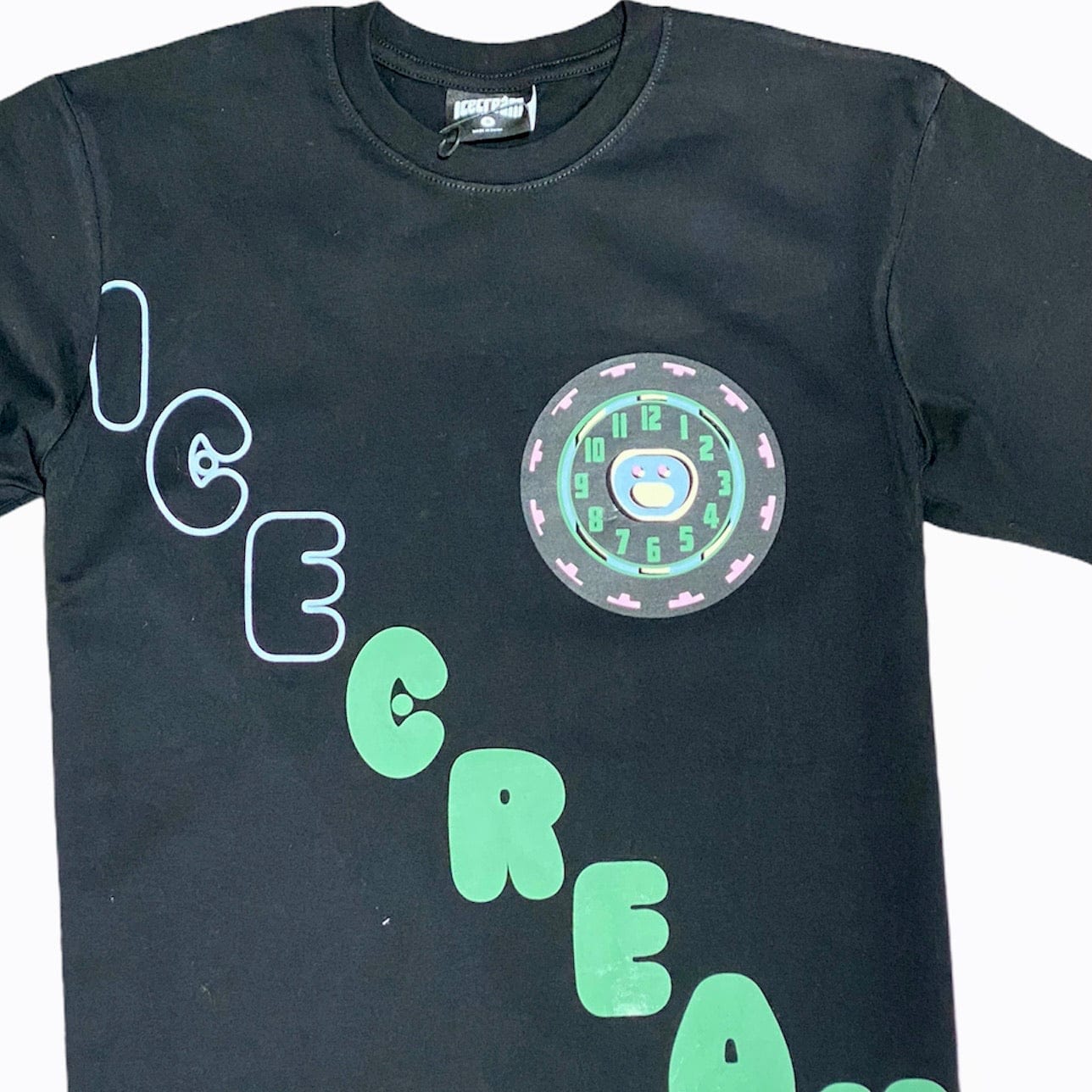 Ice Cream Vanilla Short Sleeve Tee (Black) 411-2209