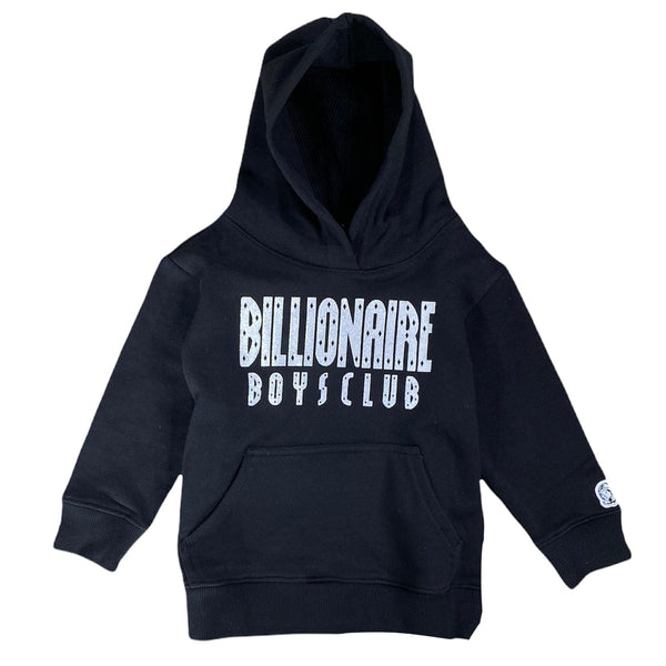Kids Billionaire Boys Club BB Straight Font Hoodie (Black) 813-8307