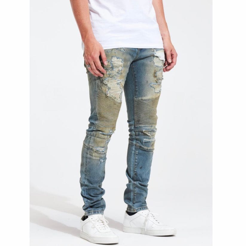 Embellish Fash Biker Denim (Sand Wash) EMBHOL21-2-7